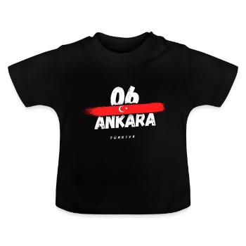 Ankara 06 Turquie Türkiye - T-shirt bio col rond Bébé - noir - Devant