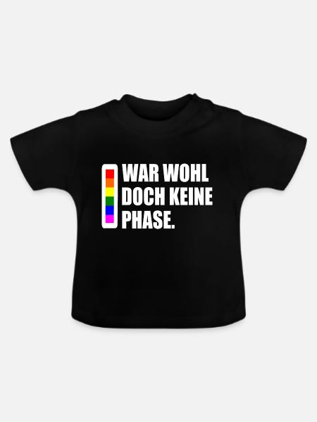 war wohl doch keine phase - Baby Bio-T-Shirt mit Rundhals - Schwarz