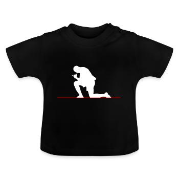 Célébration coupe du monde 2022 France - T-shirt bio col rond Bébé - noir - Devant