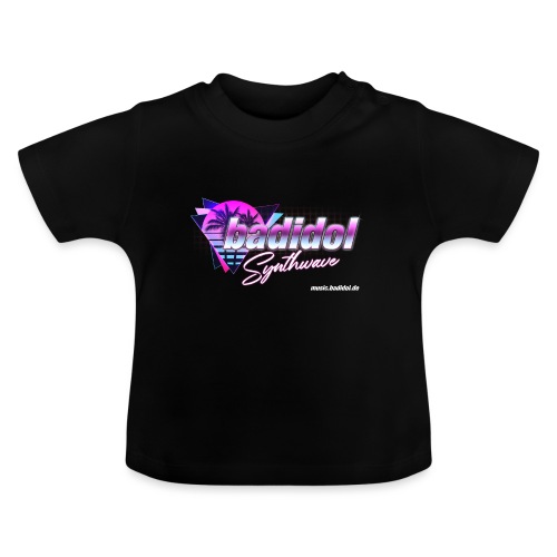 badidol Synthwave - Baby Organic T-Shirt with Round Neck