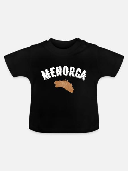 Menorca - Baby Bio-T-Shirt mit Rundhals - Schwarz