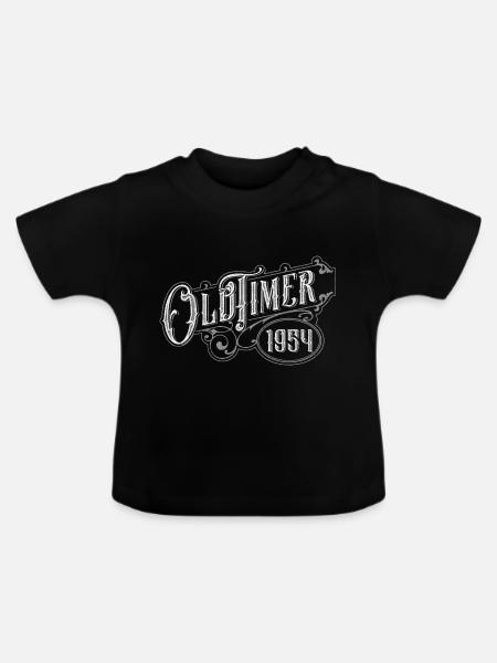 Oldtimer - Baby Bio-T-Shirt mit Rundhals - Schwarz