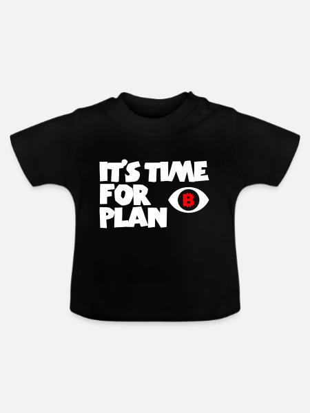 Bitcoin Trading Crypto Aktien - Baby Bio-T-Shirt mit Rundhals - Schwarz
