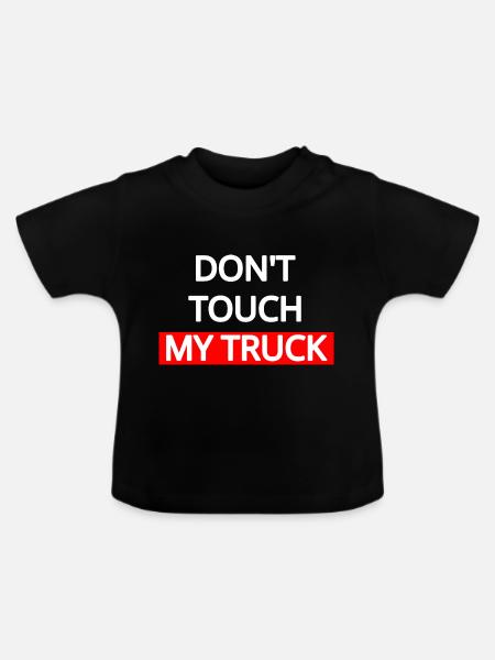 Truck - Baby Bio-T-Shirt mit Rundhals - Schwarz