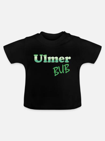 Ulm BUB - Baby Bio-T-Shirt mit Rundhals - Schwarz