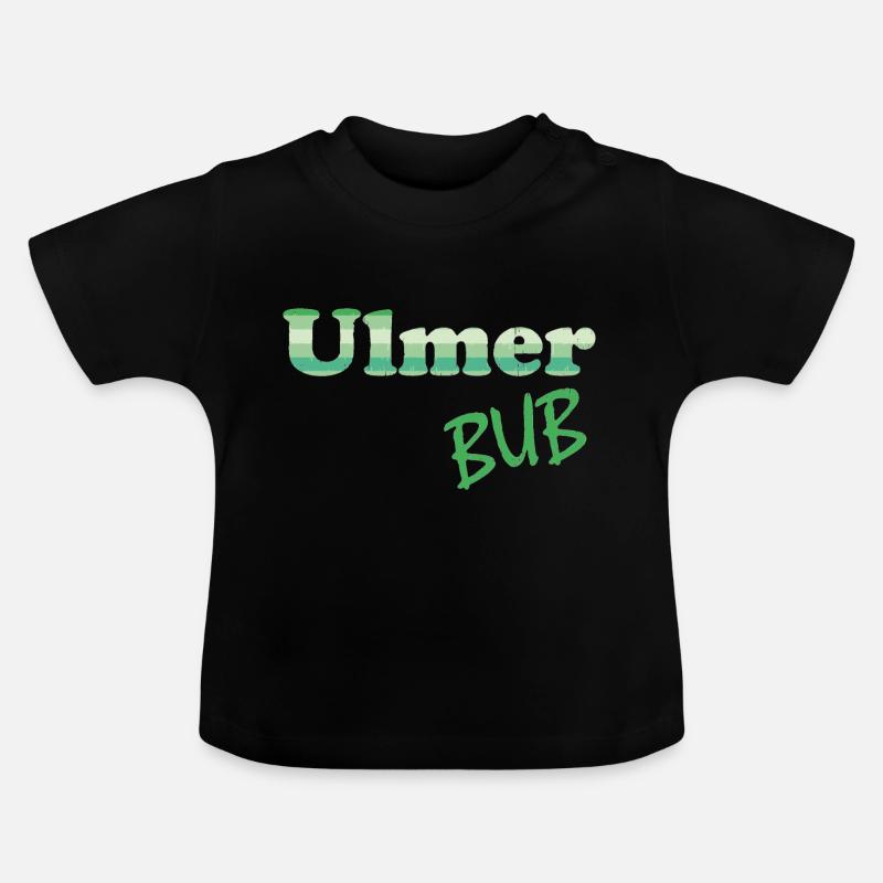 Ulm BUB - Baby Bio-T-Shirt mit Rundhals - Schwarz