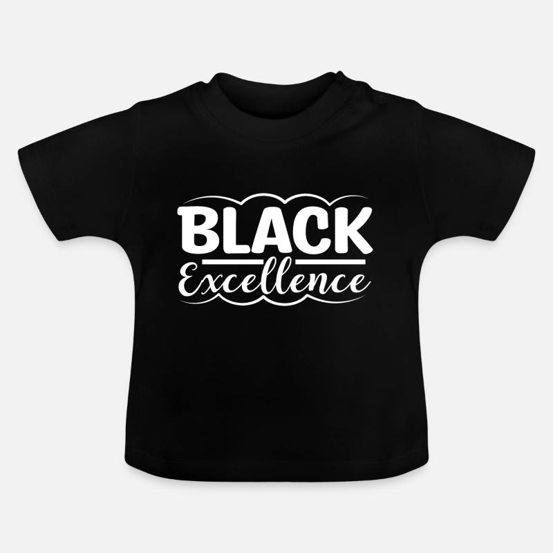 Excellence noire - T-shirt bio col rond Bébé - noir
