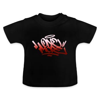 One More - Baby Bio-T-Shirt mit Rundhals - Schwarz - Vorne