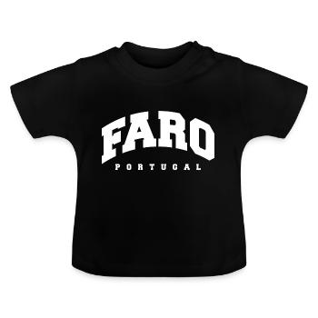 Faro - Baby Organic T-Shirt with Round Neck - black - Front