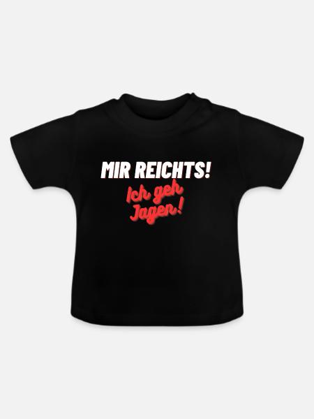 Überschrift hinzufügen 1 - Baby Bio-T-Shirt mit Rundhals - Schwarz