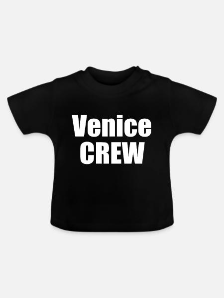 Venice Crew - Baby Bio-T-Shirt mit Rundhals - Schwarz