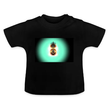 Kürbis 2 - Baby Bio-T-Shirt mit Rundhals - Schwarz - Vorne