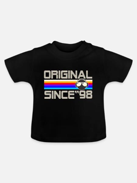 Seit 98 - Baby Bio-T-Shirt mit Rundhals - Schwarz
