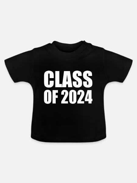 Class of 2024 - Baby Bio-T-Shirt mit Rundhals - Schwarz
