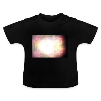 Raum, Fantasie, Licht - Baby Bio-T-Shirt mit Rundhals - Schwarz - Vorne