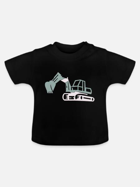 bagger - Baby Bio-T-Shirt mit Rundhals - Schwarz