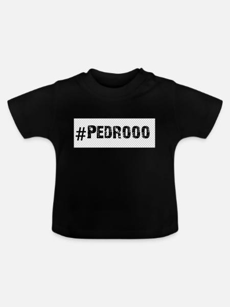Pedroooo - Baby Bio-T-Shirt mit Rundhals - Schwarz