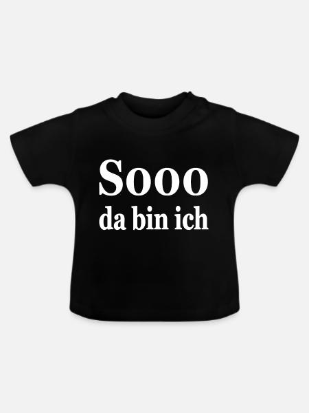 Party - Baby Bio-T-Shirt mit Rundhals - Schwarz