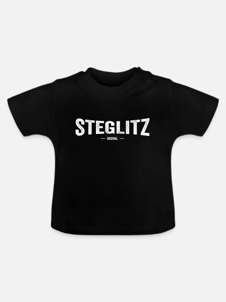Steglitz Original - Baby Bio-T-Shirt mit Rundhals - Schwarz