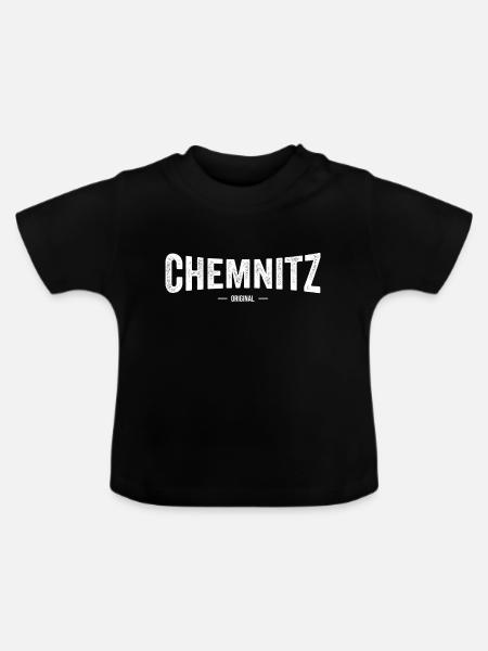 Chemnitz Original - Baby Bio-T-Shirt mit Rundhals - Schwarz