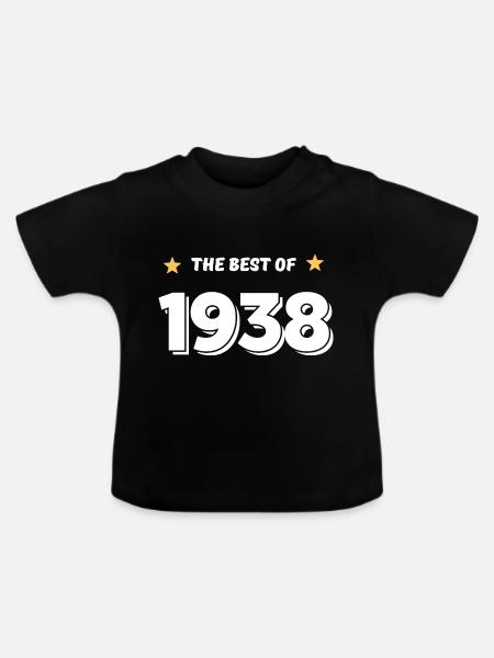 Das Beste von 1938 - Baby Bio-T-Shirt mit Rundhals - Schwarz