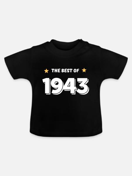Das Beste von 1943 - Baby Bio-T-Shirt mit Rundhals - Schwarz