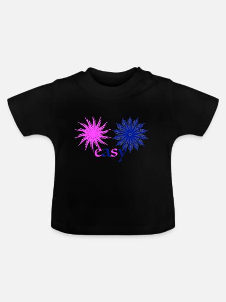 easy - Baby Bio-T-Shirt mit Rundhals - Schwarz