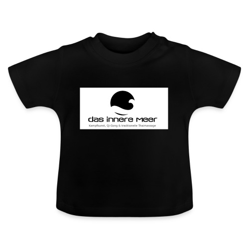 Logo innere meer schwarz psd jpg - Baby Bio-T-Shirt mit Rundhals