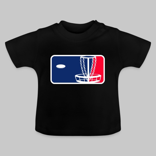 Major League Frisbeegolf - Vauvan luomu-t-paita, jossa pyöreä pääntie