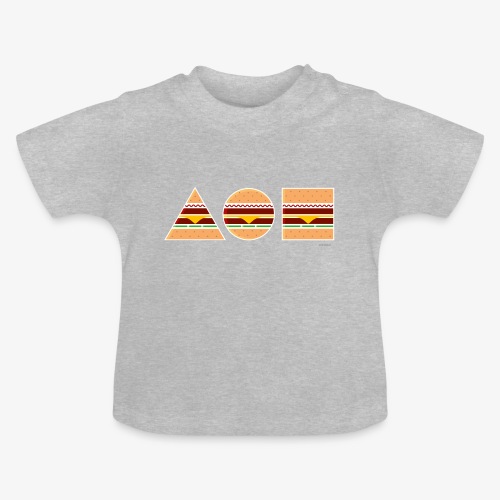 Graphic Burgers - Maglietta ecologica con scollo rotondo per neonato