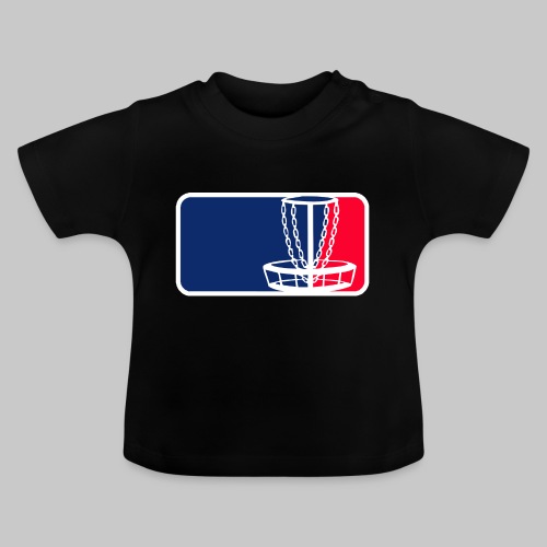 Disc golf - Vauvan luomu-t-paita, jossa pyöreä pääntie