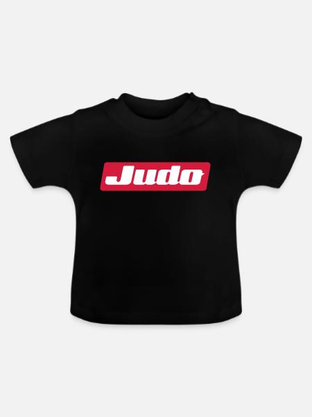 Judo - Baby Bio-T-Shirt mit Rundhals - Schwarz