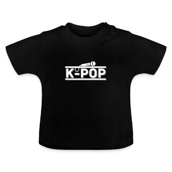 K-POP. k-pop gift - Baby Organic T-Shirt with Round Neck - black - Front