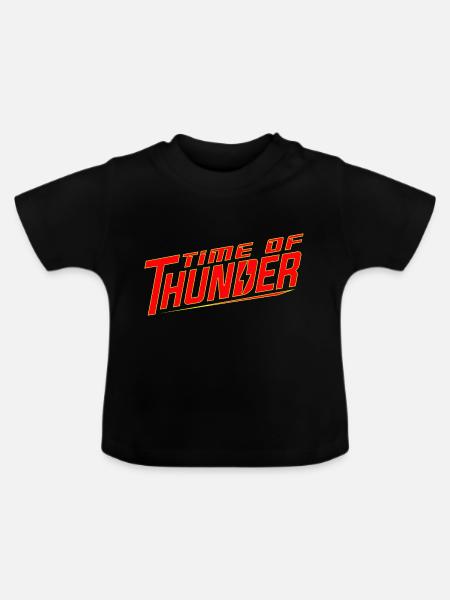 RED POWER - Baby Bio-T-Shirt mit Rundhals - Schwarz