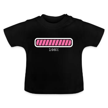 Chargement du cadeau de chargement - T-shirt bio col rond Bébé - noir - Devant