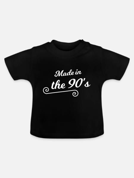 Die Neunziger - Baby Bio-T-Shirt mit Rundhals - Schwarz