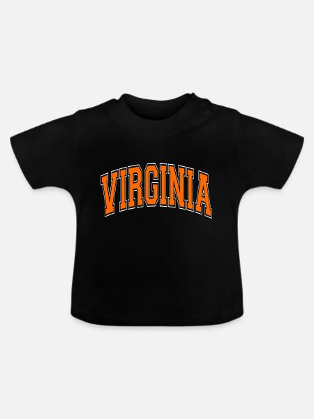 virginia - Baby Bio-T-Shirt mit Rundhals - Schwarz