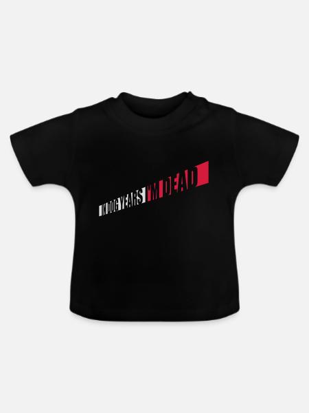 in dog years Dead - Baby Bio-T-Shirt mit Rundhals - Schwarz