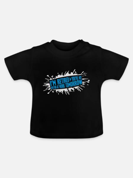 have fun at work - Baby Bio-T-Shirt mit Rundhals - Schwarz