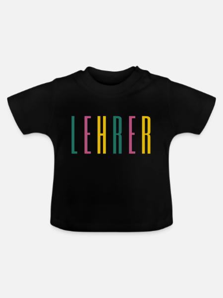 Lehrer - Schule, Beruf, Klassenzimmer - Baby Bio-T-Shirt mit Rundhals - Schwarz