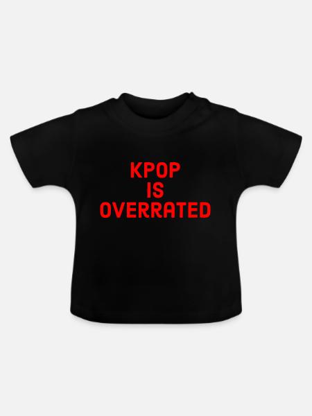 Koreanisch - Baby Bio-T-Shirt mit Rundhals - Schwarz
