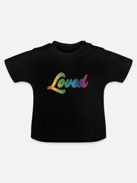 Loved - Baby Bio-T-Shirt mit Rundhals - Schwarz