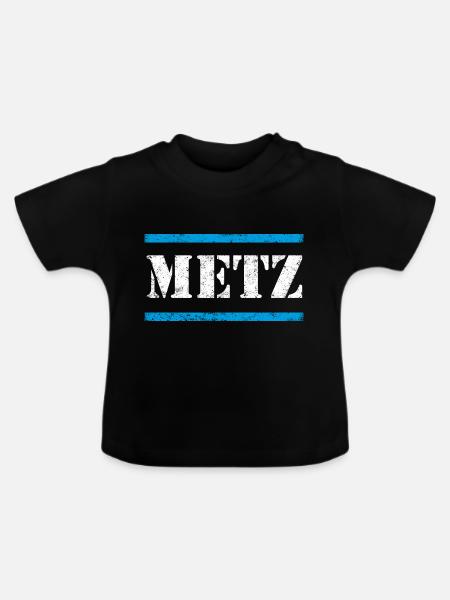 Metz - Baby Bio-T-Shirt mit Rundhals - Schwarz