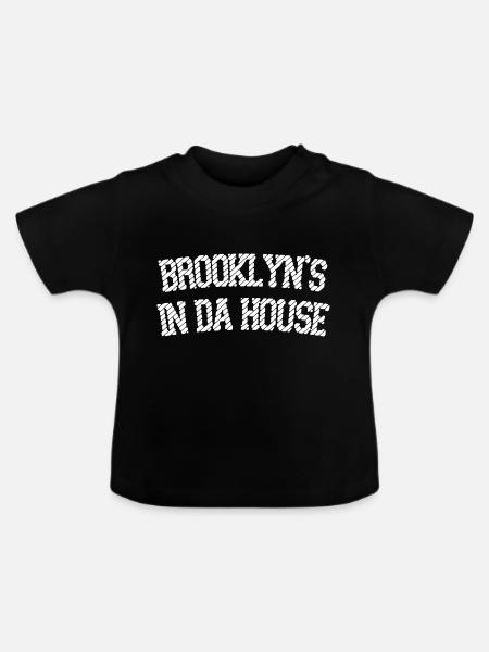 Brooklyn's in da Haus - Baby Bio-T-Shirt mit Rundhals - Schwarz