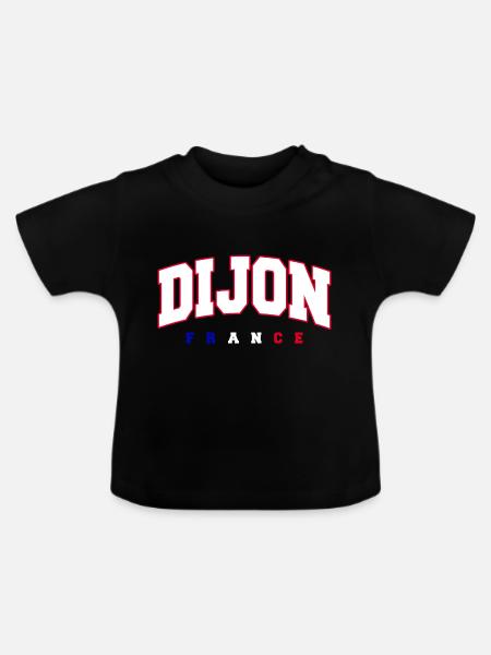 Dijon - Baby Bio-T-Shirt mit Rundhals - Schwarz