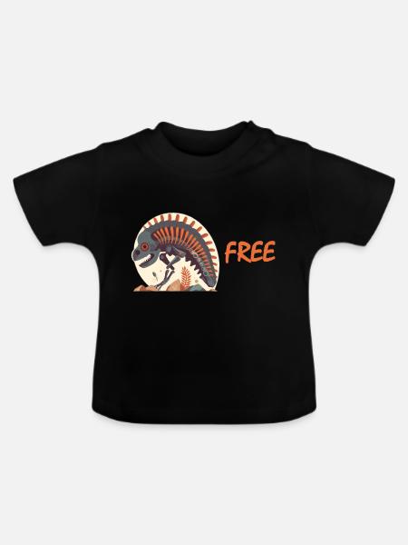 Fossil Frei - Baby Bio-T-Shirt mit Rundhals - Schwarz