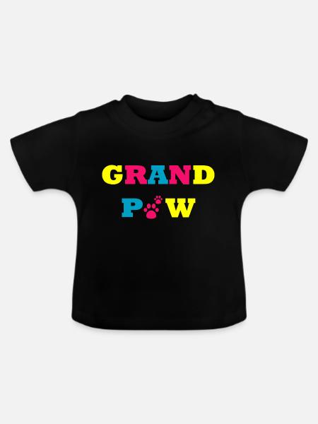 Hund Dog - Baby Bio-T-Shirt mit Rundhals - Schwarz
