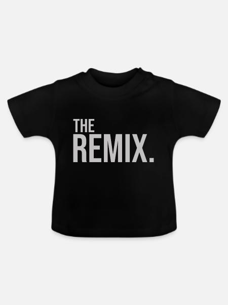 The Remix - Baby Bio-T-Shirt mit Rundhals - Schwarz