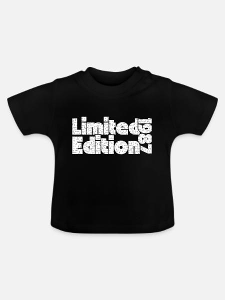 Limitierte Auflage 1987 - Baby Bio-T-Shirt mit Rundhals - Schwarz