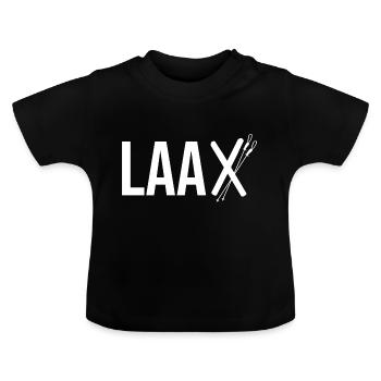 Laax Souvenir des Grisons - T-shirt bio col rond Bébé - noir - Devant